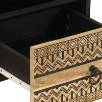 Thumbnail for TV-Schrank Schwarz 70x33,5x46 cm Raues Mangoholz