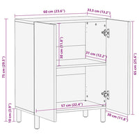 Thumbnail for Sideboard 60x33,5x75 cm Raues Mangoholz