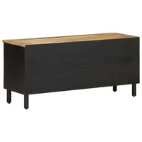 Thumbnail for TV-Schrank Schwarz 100x33,5x46 cm Raues Mangoholz