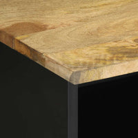 Thumbnail for TV-Schrank Schwarz 100x33,5x46 cm Raues Mangoholz