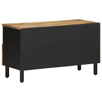 Thumbnail for TV-Schrank Schwarz 80x33,5x46 cm Raues Mangoholz