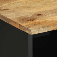 Thumbnail for TV-Schrank Schwarz 80x33,5x46 cm Raues Mangoholz