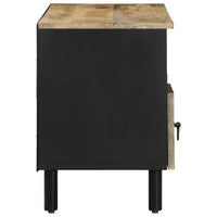 Thumbnail for TV-Schrank Schwarz 100x33,5x46 cm Raues Mangoholz
