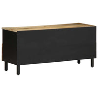 Thumbnail for TV-Schrank Schwarz 100x33,5x46 cm Raues Mangoholz