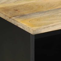 Thumbnail for TV-Schrank Schwarz 100x33,5x46 cm Raues Mangoholz