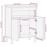 Thumbnail for Sideboard 60x33,5x75 cm Raues Mangoholz