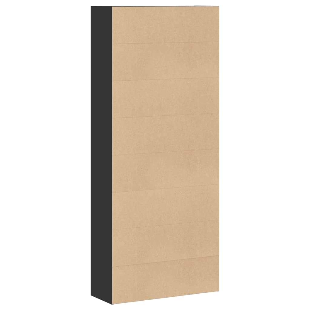 Bücherregal Schwarz 80x30x189 cm Holzwerkstoff