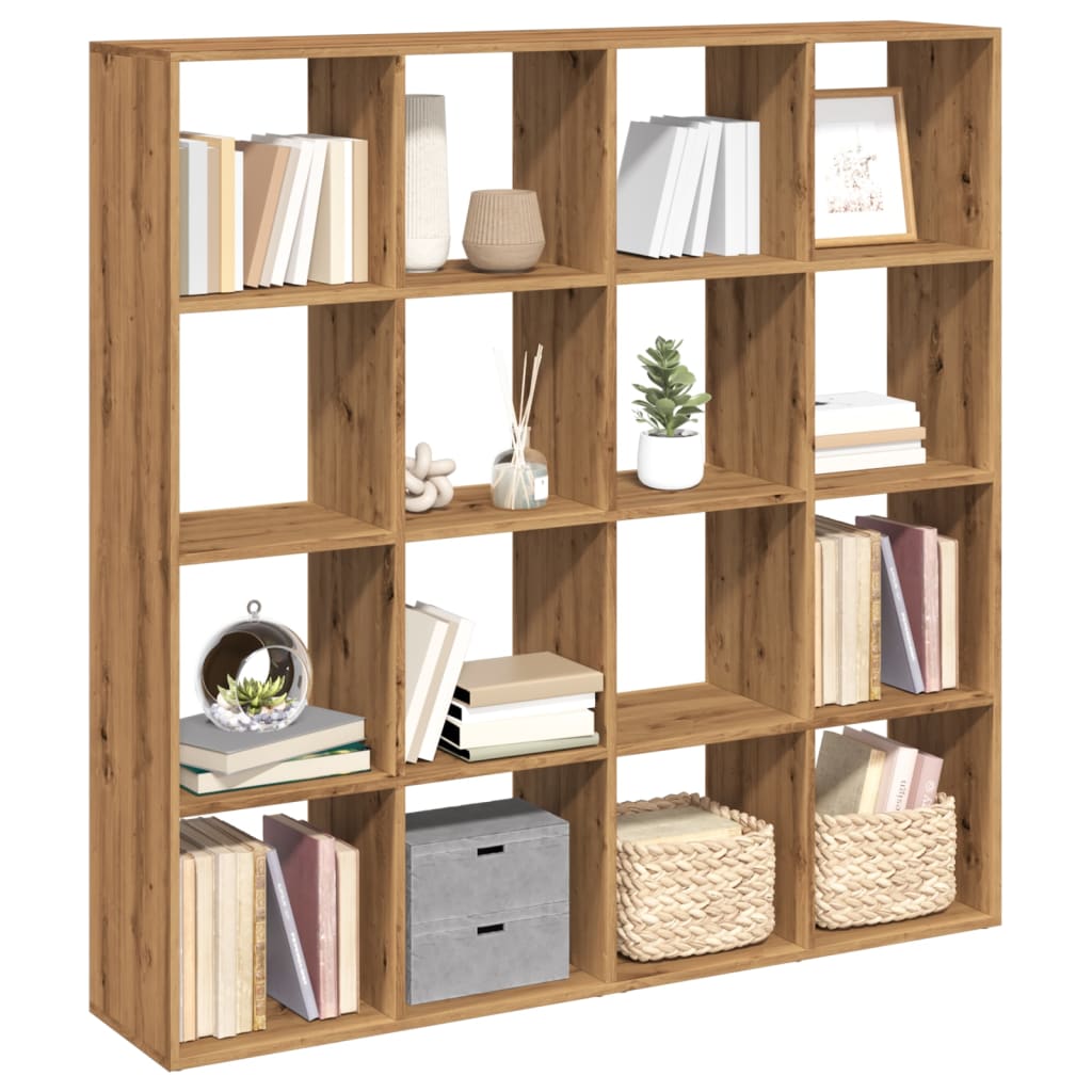 Bücherregal Artisan-Eiche 137,5x29x137,5 cm Holzwerkstoff