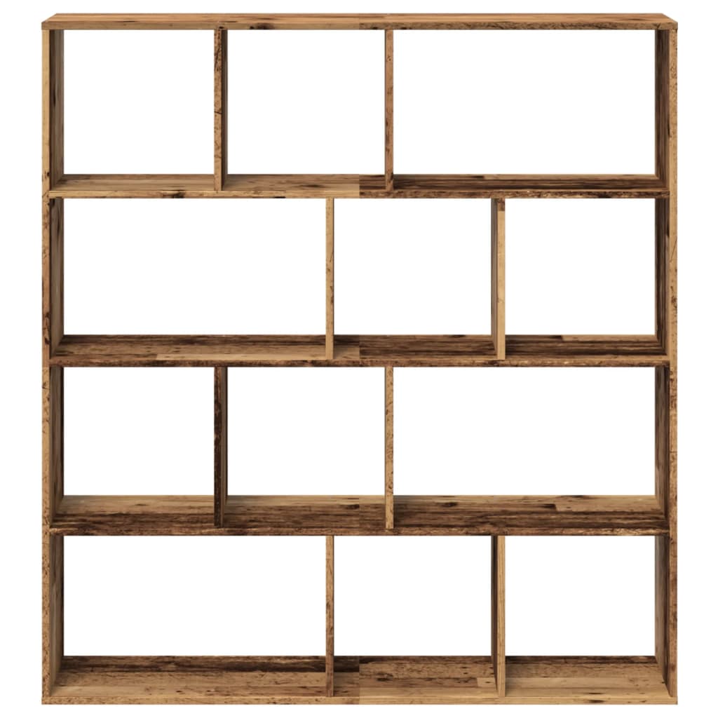 Bücherregal Altholz-Optik 132x29x141,5 cm Holzwerkstoff