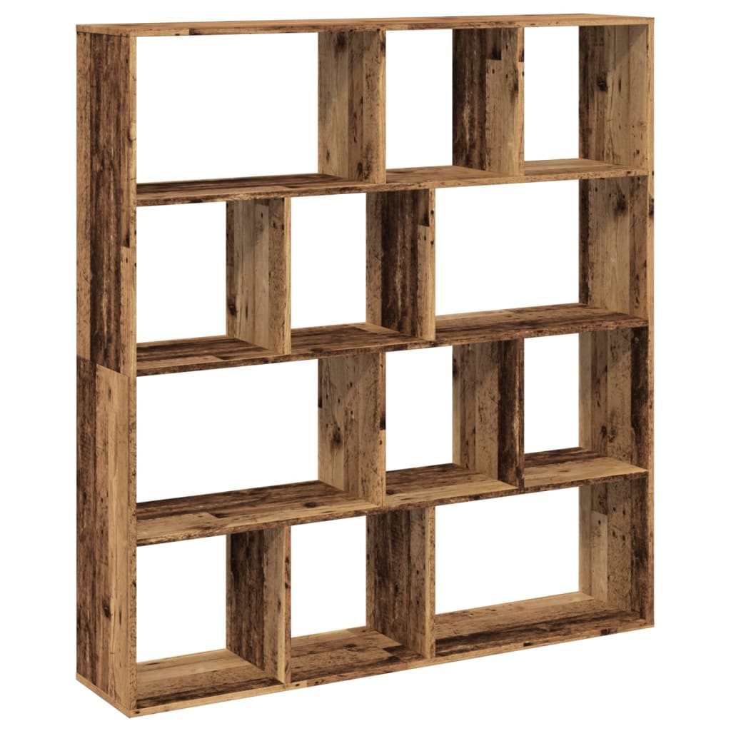 Bücherregal Altholz-Optik 132x29x141,5 cm Holzwerkstoff