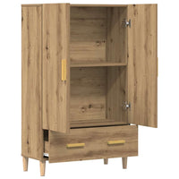 Thumbnail for Highboard Artisan-Eiche 70x31x115 cm Holzwerkstoff