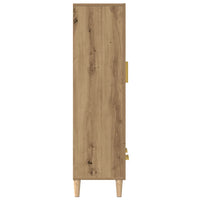 Thumbnail for Highboard Artisan-Eiche 70x31x115 cm Holzwerkstoff