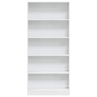 Thumbnail for Bücherregal Hochglanz-Weiß 80x24x176 cm Holzwerkstoff