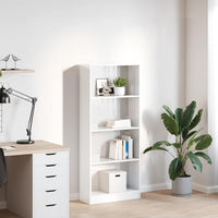 Thumbnail for Bücherregal Hochglanz-Weiß 60x24x143 cm Holzwerkstoff