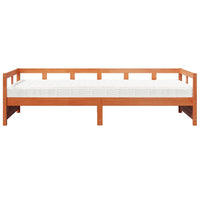 Thumbnail for Tagesbett mit Matratze Wachsbraun 90x200 cm Massivholz Kiefer