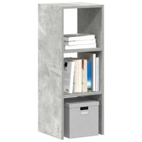 Thumbnail for Bücherregal Stapelbar Betongrau 30x30x80 cm Holzwerkstoff