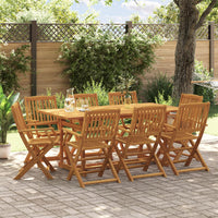 Thumbnail for 9-tlg. Garten-Essgruppe 180x90x75 cm Massivholz Akazie