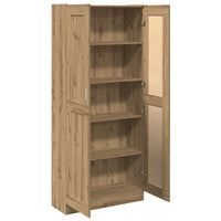 Thumbnail for Highboard Artisan-Eiche 82,5x30,5x185 cm Holzwerkstoff