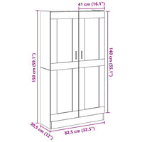 Thumbnail for Highboard Altholz-Optik 82,5x30,5x150 cm Holzwerkstoff