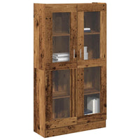 Thumbnail for Highboard Altholz-Optik 82,5x30,5x150 cm Holzwerkstoff