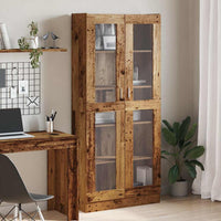Thumbnail for Highboard Altholz-Optik 82,5x30,5x185 cm Holzwerkstoff