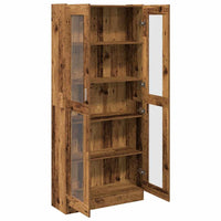 Thumbnail for Highboard Altholz-Optik 82,5x30,5x185 cm Holzwerkstoff