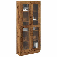 Thumbnail for Highboard Altholz-Optik 82,5x30,5x185 cm Holzwerkstoff
