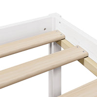 Thumbnail for Massivholzbett mit Regal ohne Matratze Weiß 180x200 cm Kiefer