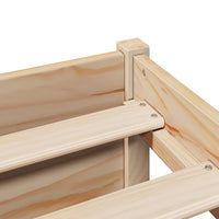 Thumbnail for Massivholzbett mit Regal ohne Matratze 140x200 cm Kiefernholz