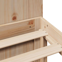 Thumbnail for Massivholzbett mit Regal ohne Matratze 150x200 cm Kiefer