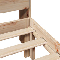 Thumbnail for Massivholzbett mit Regal ohne Matratze 100x200 cm Kiefer