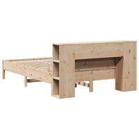 Thumbnail for Massivholzbett mit Regal ohne Matratze 150x200 cm Kiefer