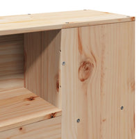 Thumbnail for Massivholzbett mit Regal ohne Matratze 120x190 cm Kiefer