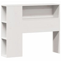 Thumbnail for Massivholzbett mit Regal ohne Matratze Weiß 100x200 cm Kiefer