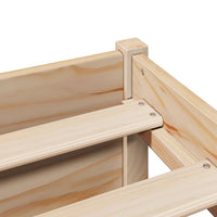 Thumbnail for Massivholzbett mit Regal ohne Matratze 180x200 cm Kiefer