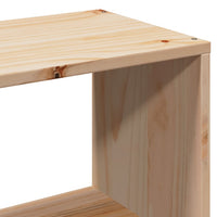 Thumbnail for Massivholzbett mit Regal ohne Matratze 140x200 cm Kiefer