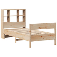Thumbnail for Massivholzbett mit Regal ohne Matratze 100x200 cm Kiefer