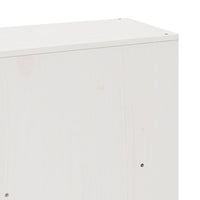 Thumbnail for Massivholzbett ohne Matratze Weiß 200x200 cm Kiefernholz