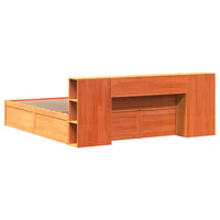 Thumbnail for Massivholzbett ohne Matratze Wachsbraun 180x200 Kiefernholz