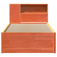 Thumbnail for Massivholzbett ohne Matratze Wachsbraun 100x200 Kiefernholz