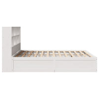 Thumbnail for Massivholzbett ohne Matratze Weiß 200x200 cm Kiefernholz