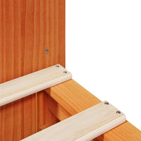 Thumbnail for Massivholzbett ohne Matratze Wachsbraun 140x190 cm Massivholz