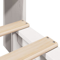 Thumbnail for Massivholzbett mit Regal ohne Matratze Weiß 100x200 cm