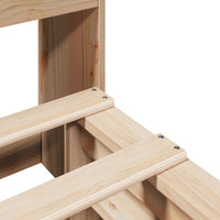 Thumbnail for Massivholzbett mit Regal ohne Matratze 140x200 cm
