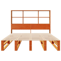 Thumbnail for Massivholzbett ohne Matratze Wachsbraun 160x200 cm Massivholz