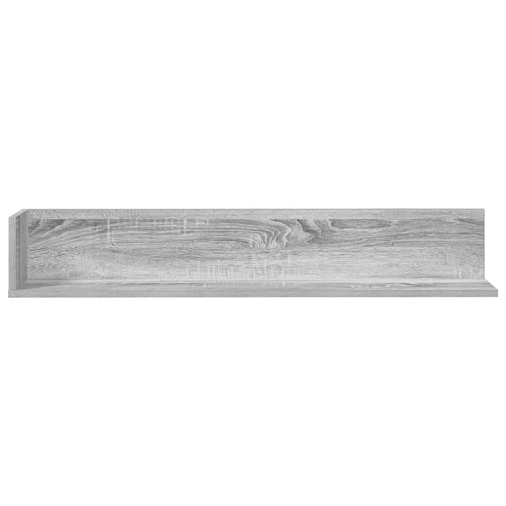 Wandregale 2 Stk. Grau Sonoma 100x16,5x16,5 cm Holzwerkstoff