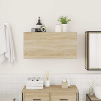 Thumbnail for Bad-Wandschrank Sonoma-Eiche 80x25x40 cm Holzwerkstoff