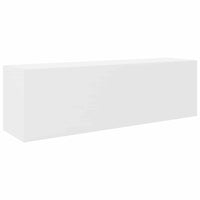 Thumbnail for Bad-Wandschrank Weiß 100x25x30 cm Holzwerkstoff