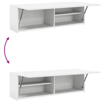 Thumbnail for Bad-Wandschrank Weiß 100x25x30 cm Holzwerkstoff