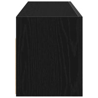 Thumbnail for Bad-Wandschrank Schwarz 100x25x30 cm Holzwerkstoff